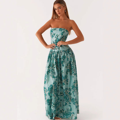 Vestido Estampado Elegante Mujer - Vestiria