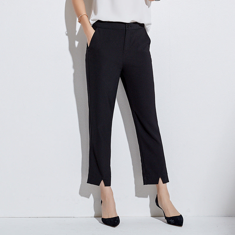 Pantalón Mujer Cintura Alta Recto Elegante