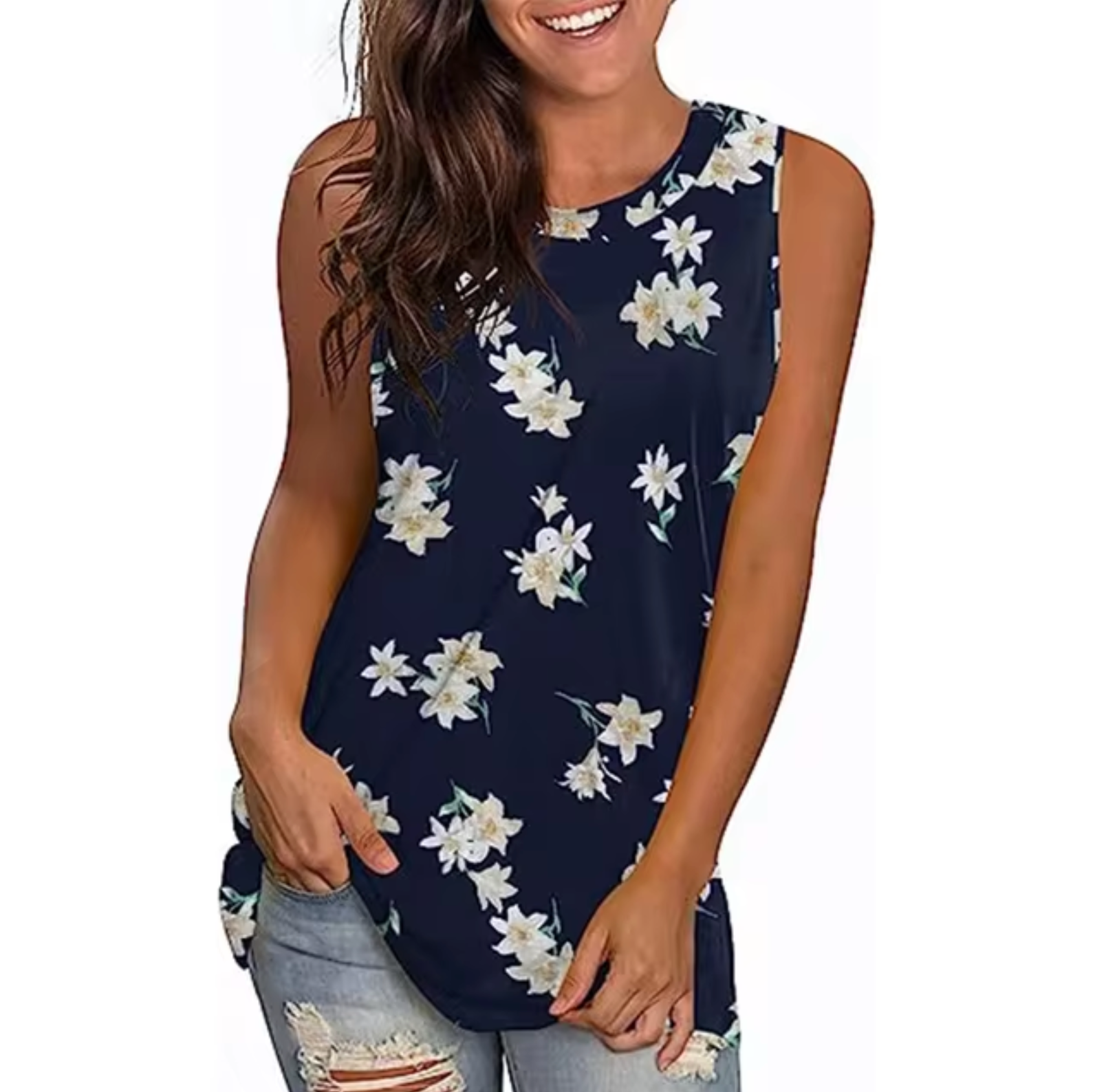 Camiseta Top Floral Estilo Verano - Vestiria