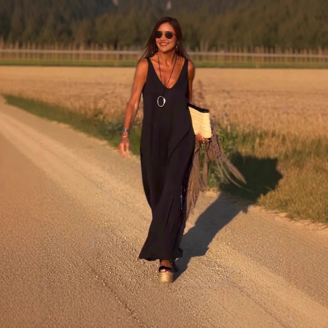 Vestido Largo Mujer Estilo Libre y Casual