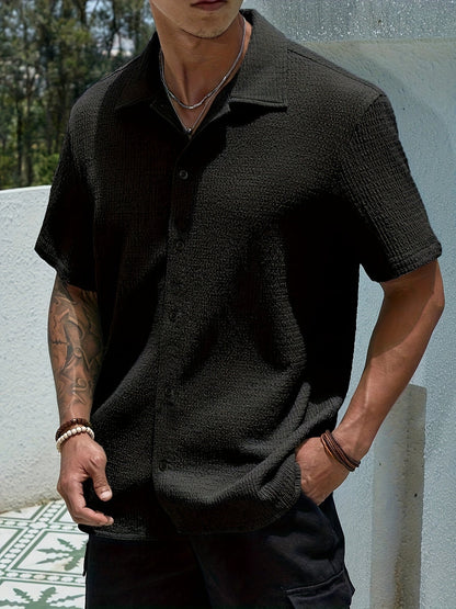 Camisa Verano Manga Corta Relajada