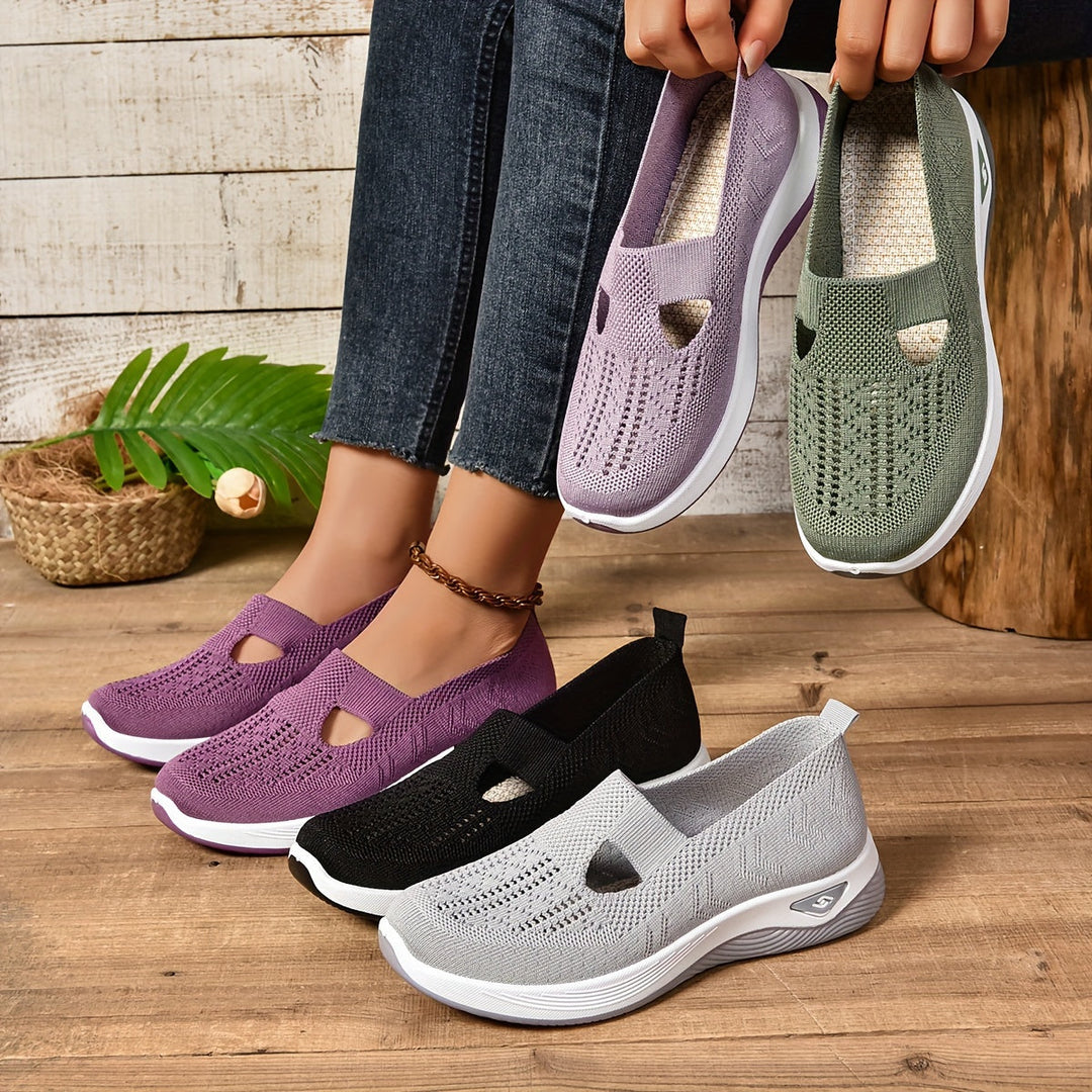 Zapatillas deportivas cómodas sin cordones de uso diario - Vestiria