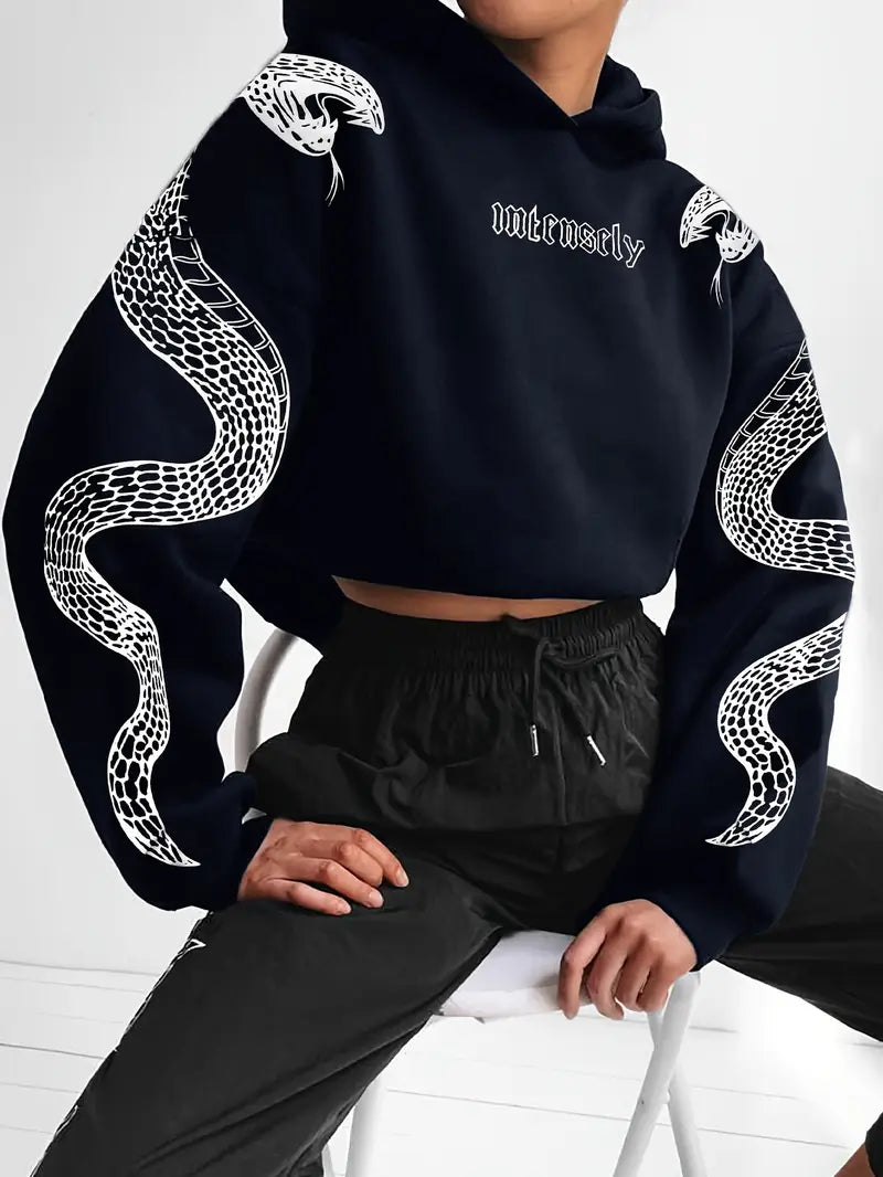 Sudadera Capucha Algodón Estampado Mujer