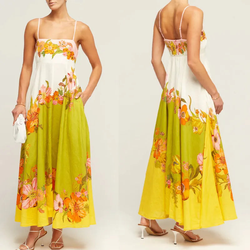 Vestido Floral Mujer Estilo Boho - Vestiria