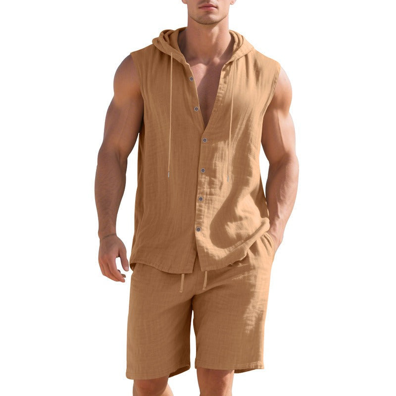 Chaleco Hombre Tejido Ligero Estilo Verano