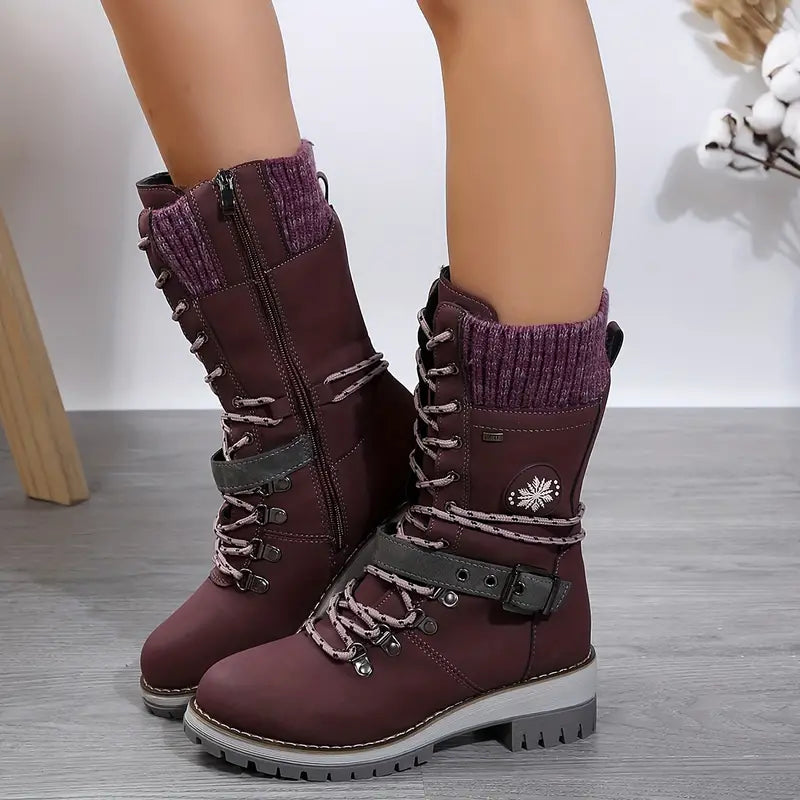 Botas Invierno Altas Mujer Estilo Actual