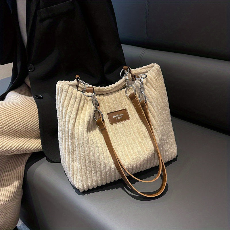 Bolso Bandolera de Piel con Cadena