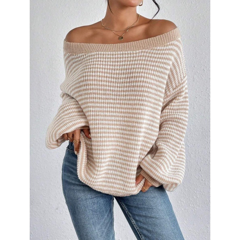 Sudadera de punto cálido mujer moderna