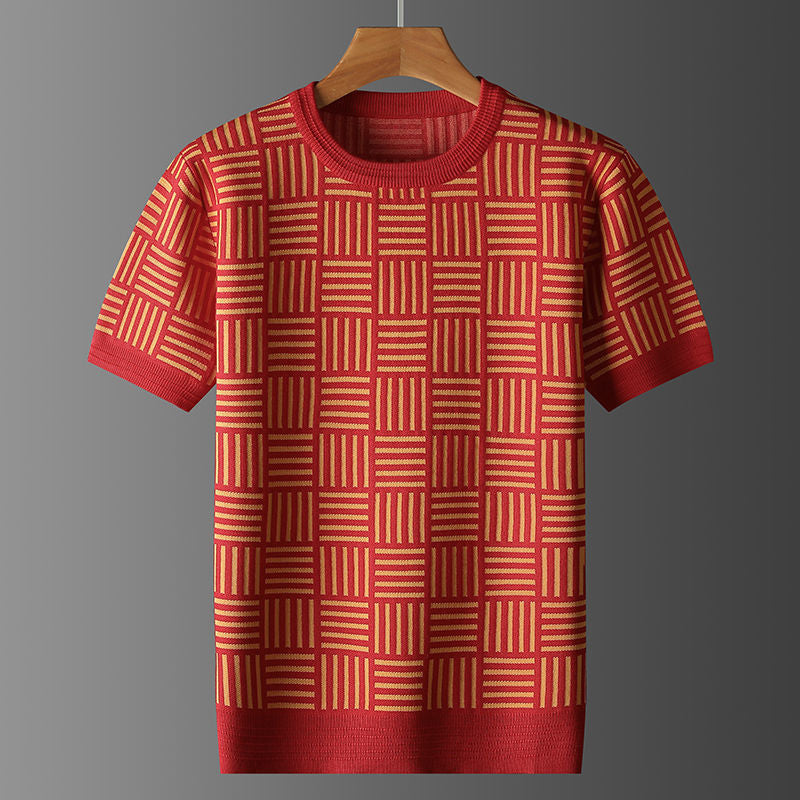 Jerséis Hombre Punto Moderno Estampado