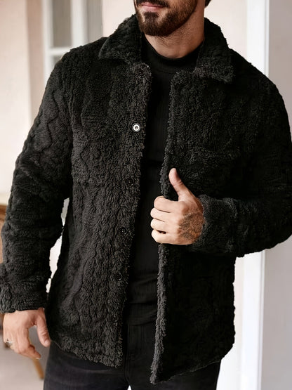 Chaqueta casual forro suave cuello alto - Vestiria