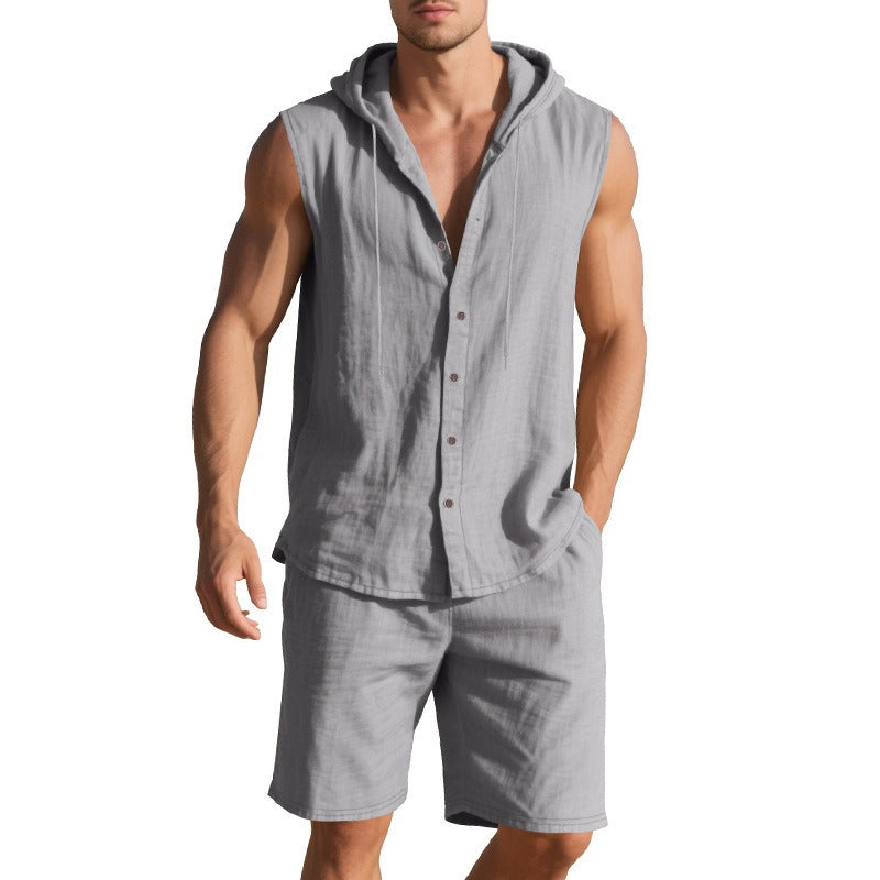 Chaleco Hombre Tejido Ligero Estilo Verano