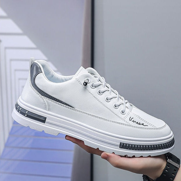 Zapatillas deportivas hombre cuero sintético plataforma alta