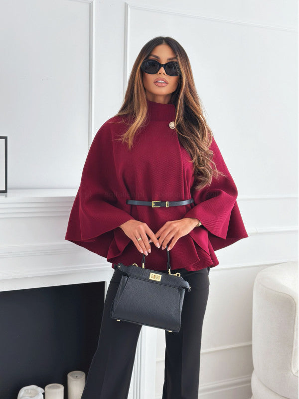 Sudadera mujer cuello alto ancha y cómoda Lirena