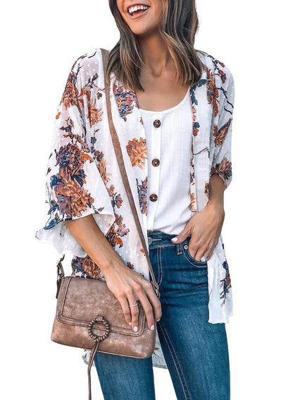 Top Mujer Estampado Floral Alegre - Vestiria