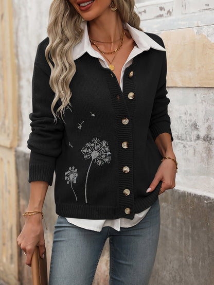 Chaquetilla de punto elegante con botonadura