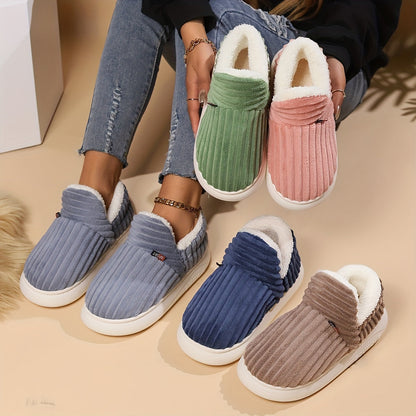 Zapatillas Invierno Peludas Calientes Mujer - Vestiria