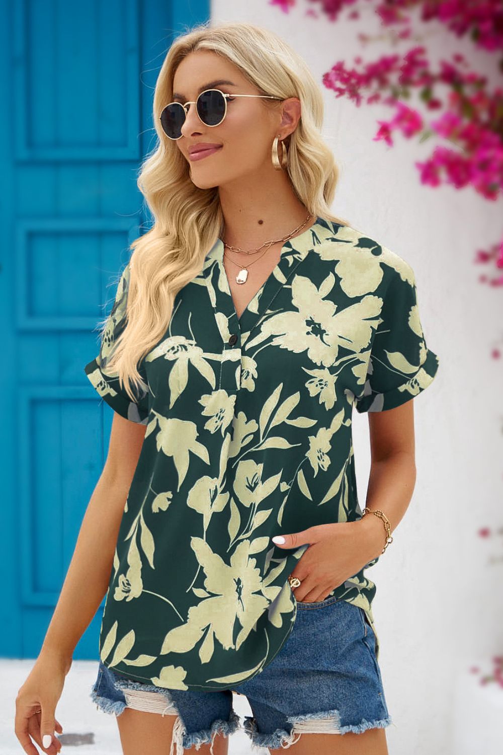 Blusa Flor de Mujer Elegante