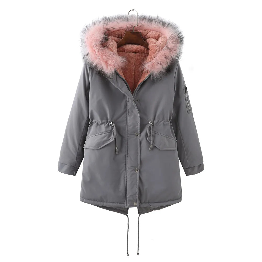 Abrigo Invierno Gordo Forro Polar Cálido