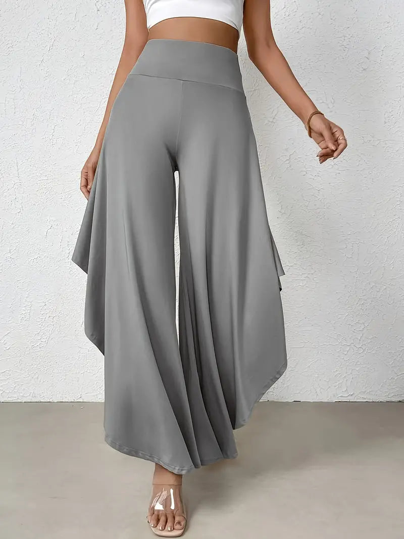 Pantalón Mujer Estilo Asimétrico Elegante