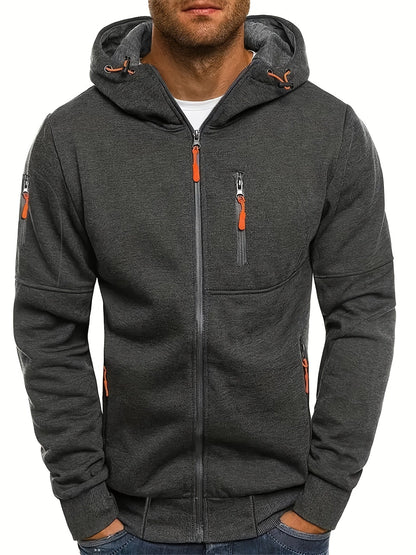 Chaquetón Deportivo Hombre Cremallera Capucha