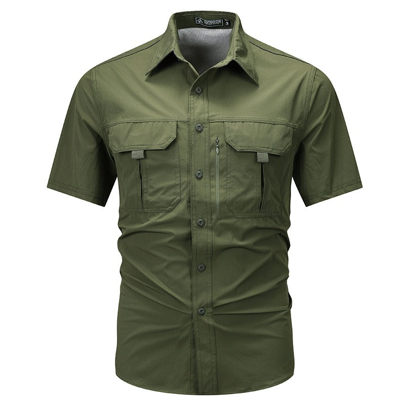 Camisa Verano Hombre Poliéster Resistente