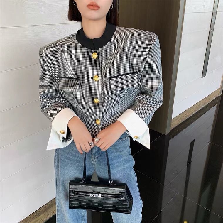 Chaquetilla Mujer Clásica Francesa Sencilla - Vestiria