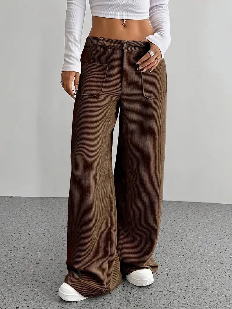 Pantalón Pana Ancho Cálido