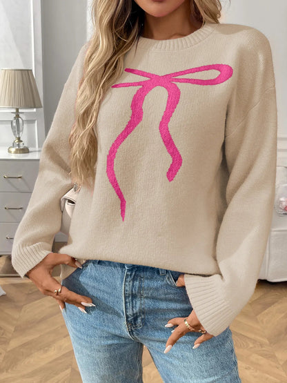 Jersey Cuello Redondo Estampado Floral