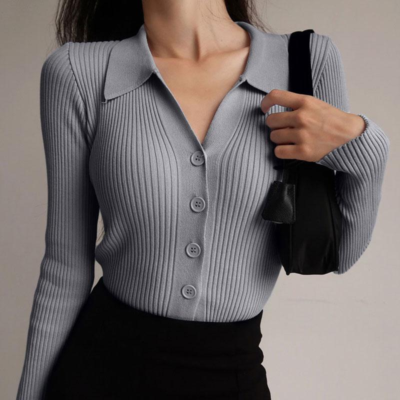 Jersey de Punto Invierno Cálido y Elegante Mujer