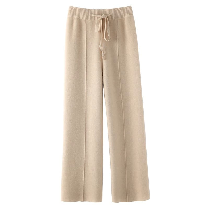 Pantalón Mujer Punto Suave Cálido