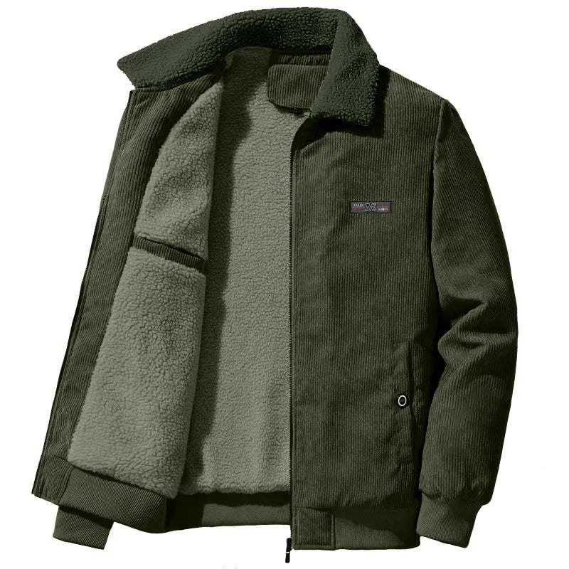 Abrigo Hombre Invierno Caliente Cuello Alto