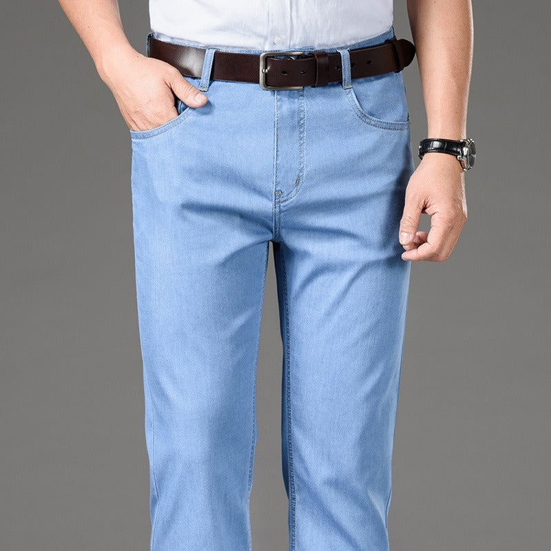 Pantalones vaqueros hombre cómodos elásticos corte clásico - Vestiria