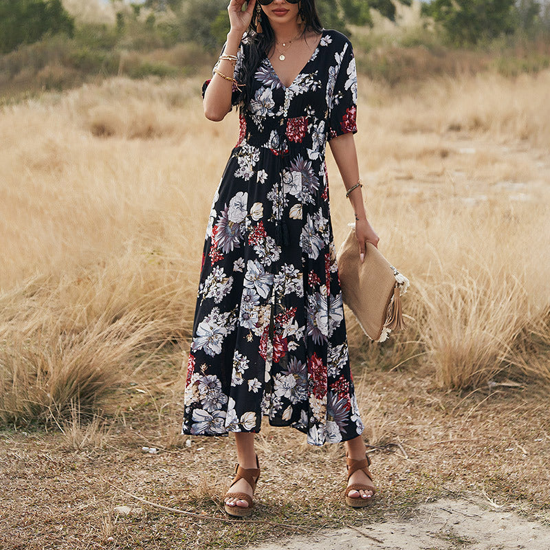 Vestido Playa Florales Verano - Vestiria