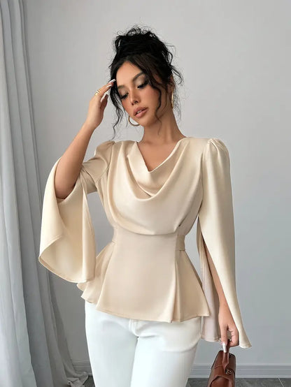 Blusa Satinada Glamour Mujer - Vestiria