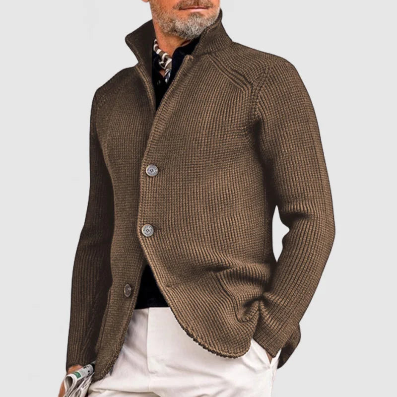 Chaqueta de punto clásica para hombre