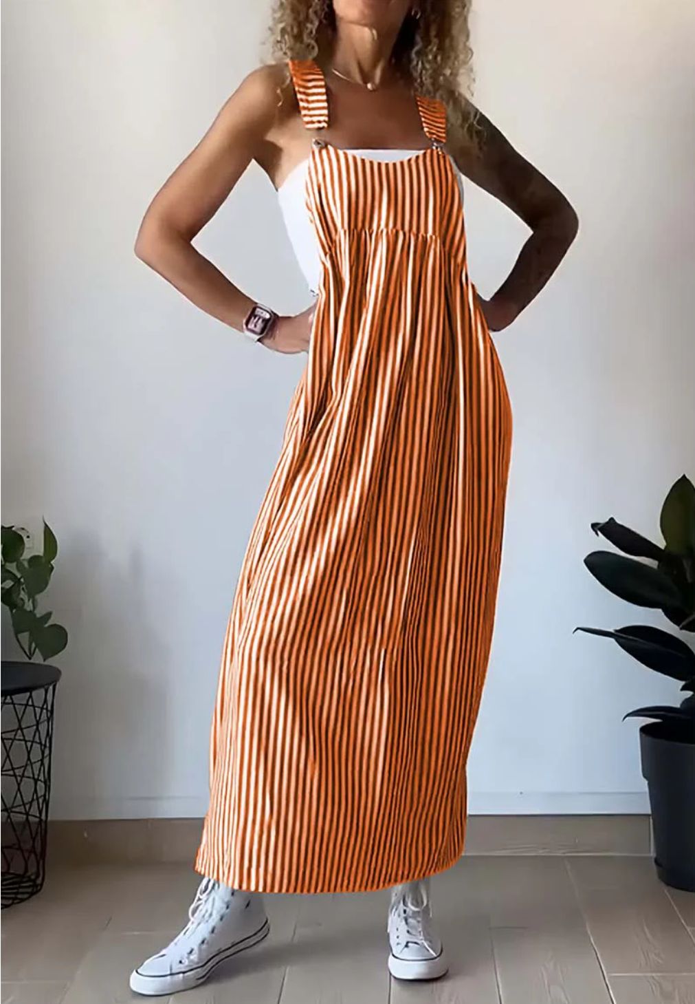 Vestido Estampado Rayas Informal