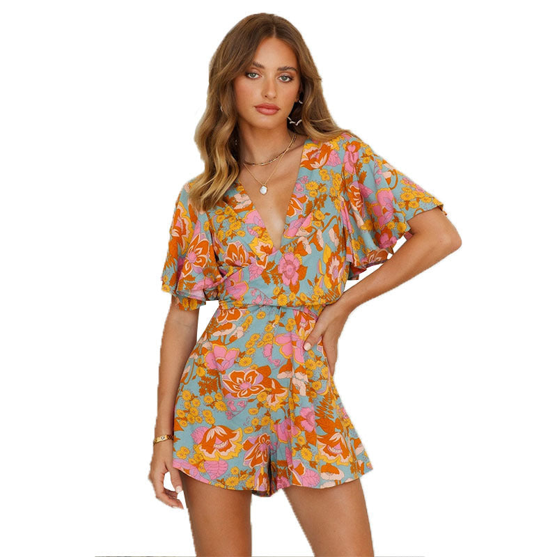 Blusa Estampada Floral Ligera Verano Mujer