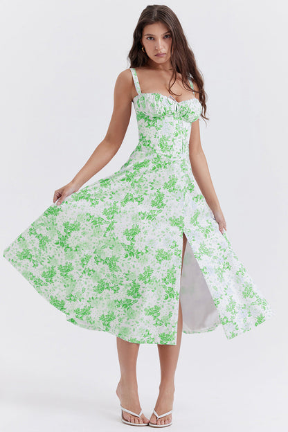 Vestido Floral Mujer Estampado Elegante