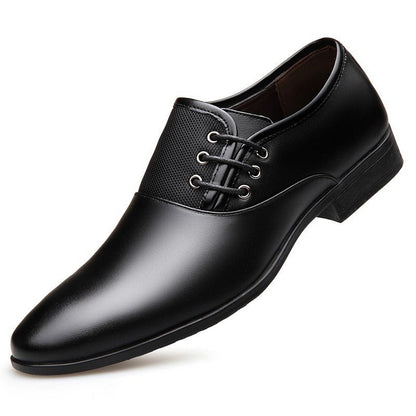 Zapatos hombre elegantes de imitación cuero punta fina