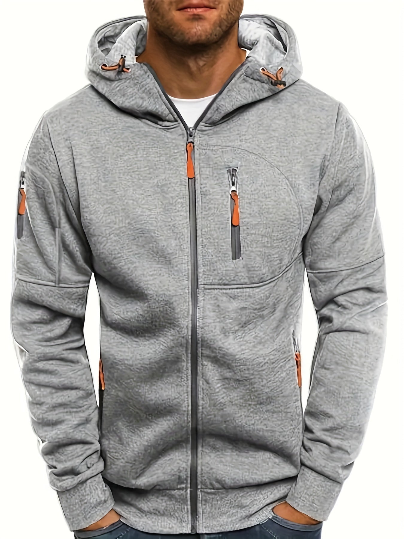 Chaquetón Deportivo Hombre Cremallera Capucha - Vestiria