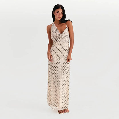 Vestido Boho Estampado con Tirantes Finos - Vestiria