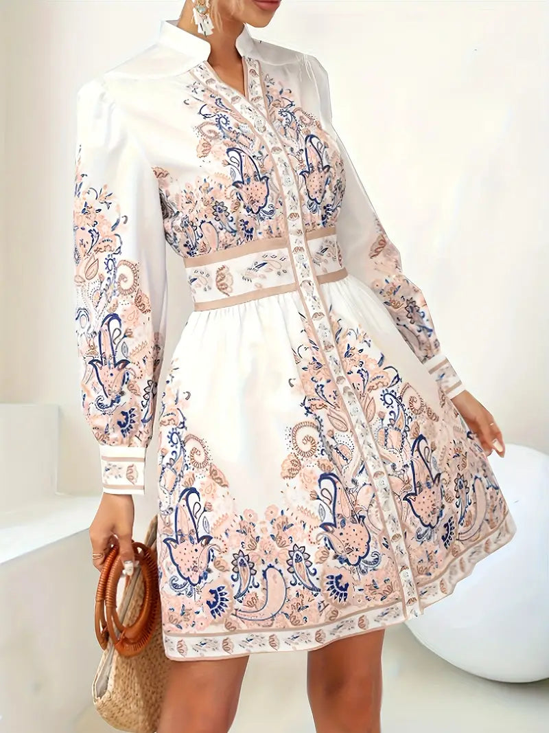 Vestido Maxi Floral Verano Diseño Elegante - Vestiria