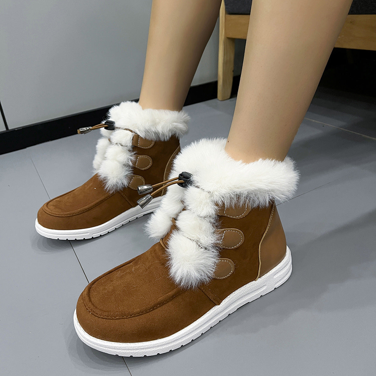 Botas Mujer Invierno Peludas Yseline - Vestiria