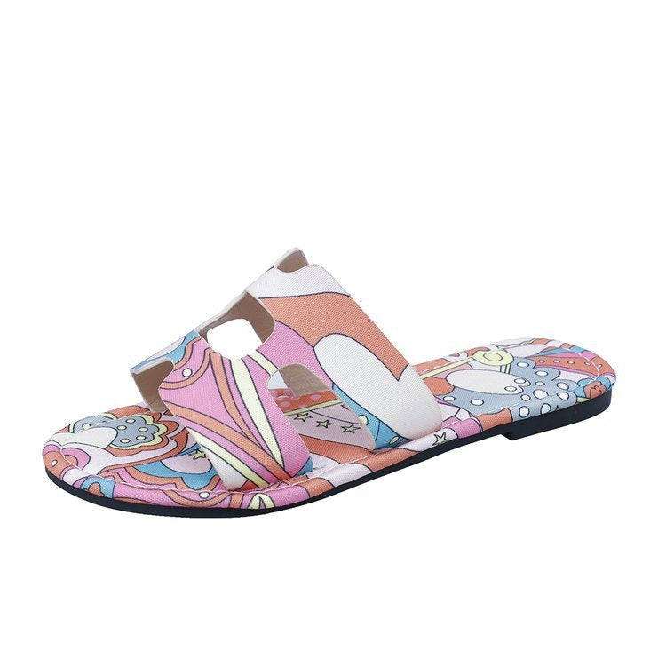 Sandalias Mujer Verano Coloridas Florales