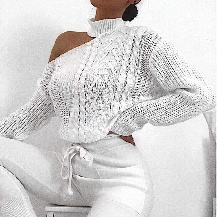 Jersey Mujer Off Shoulder Elegante - Vestiria