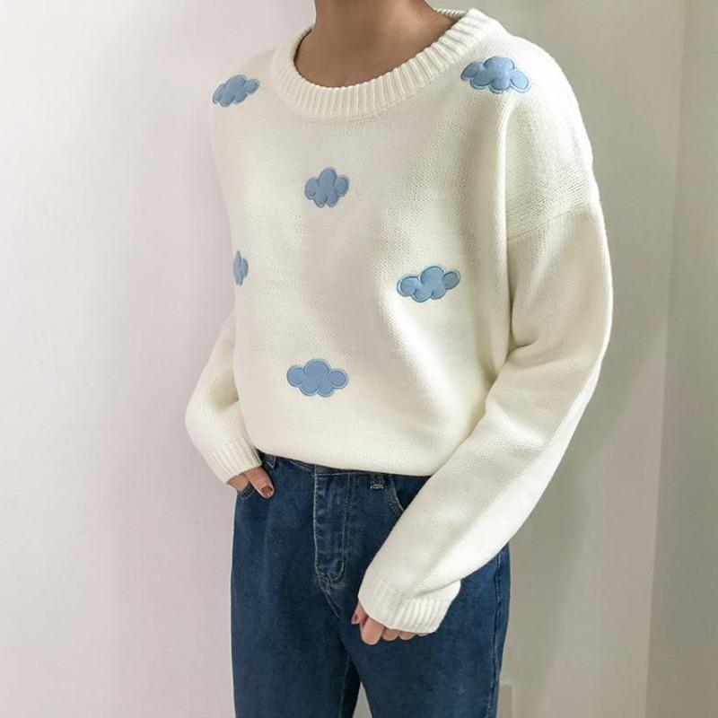 Sudadera Mujer Nubes Suave Manga Larga