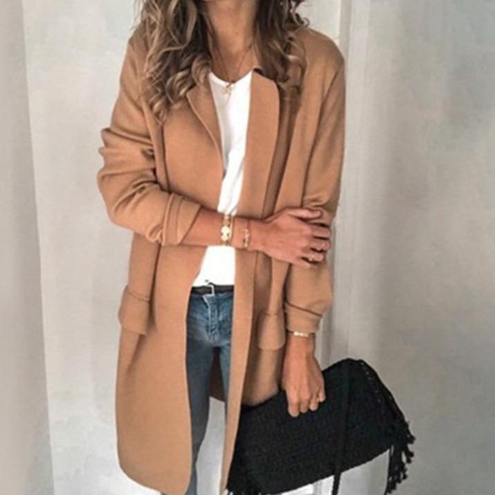 Cárdigan Mujer Otoño Suéter Grande Abierto - Vestiria