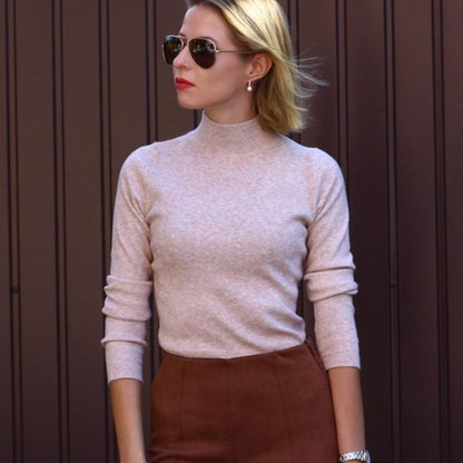 Jerséis Mujer Otoño Suave Manga Larga - Vestiria