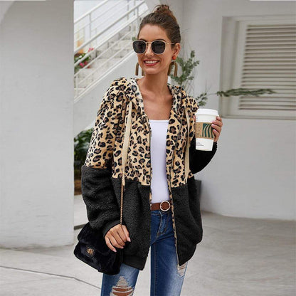 Chaqueta Mujer Leopardo Cálida Invierno - Vestiria