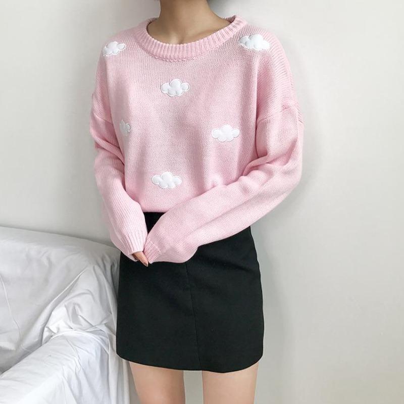 Sudadera Mujer Nubes Suave Manga Larga